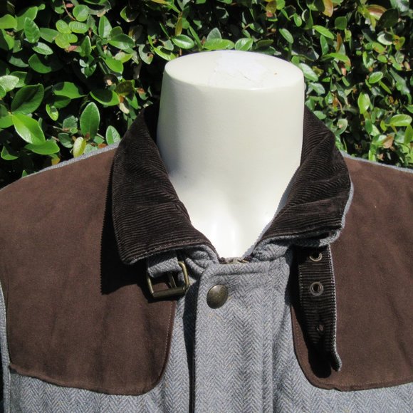 Men's Size Large Jos A Bank Tailored Fit Gray Quilted Wool Blend Vest - Picture 2 of 12